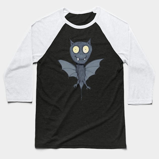 Cute bat monster Baseball T-Shirt by Bwiselizzy